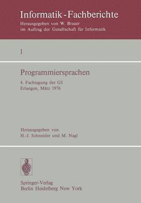 bokomslag Programmiersprachen