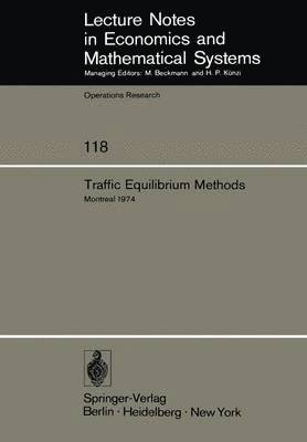 bokomslag Traffic Equilibrium Methods