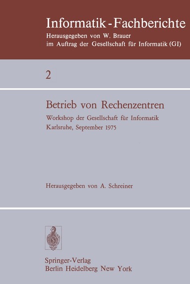 A. Schreiner - Betrieb von Rechenzentren, Häftad