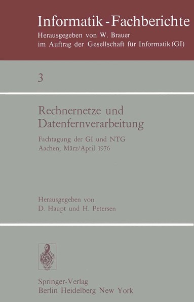 D. Haupt, H. Petersen - Rechnernetze und Datenfernverarbeitung, Häftad