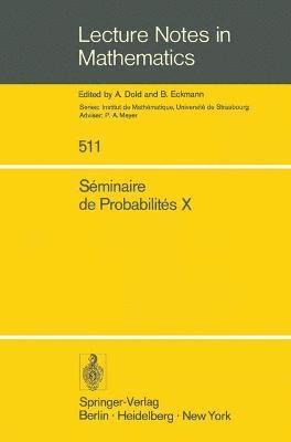 P.-A. Meyer, P. -A Meyer, P. -A. Meyer - Séminaire de Probabilités X, Häftad