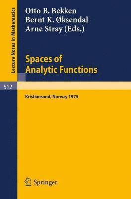 Spaces of Analytic Functions 1