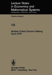 bokomslag Multiple Criteria Decision Making Kyoto 1975