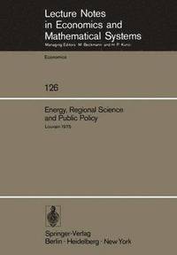 bokomslag Energy, Regional Science and Public Policy