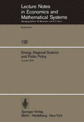 Energy, Regional Science and Public Policy 1