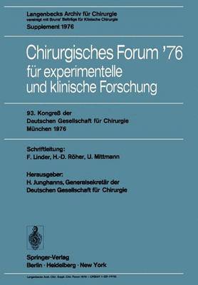 Chirurgisches Forum 76 fr experimentelle und klinische Forschung 1