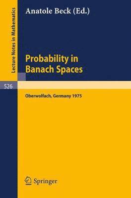 Probability in Banach Spaces 1