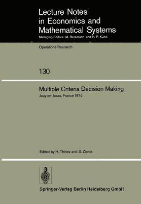 bokomslag Multiple Criteria Decision Making