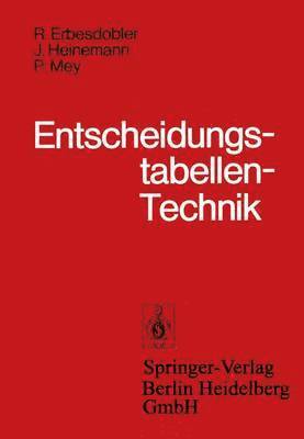 bokomslag Entscheidungstabellen-Technik