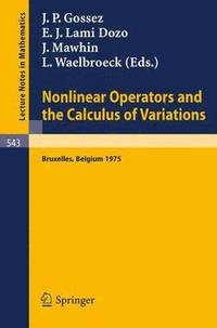 bokomslag Nonlinear Operators and the Calculus of Variations