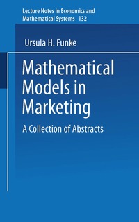 bokomslag Mathematical Models in Marketing