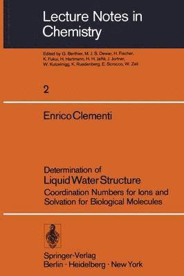 Determination of Liquid Water Structure 1