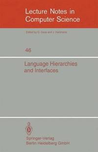 bokomslag Language Hierarchies and Interfaces