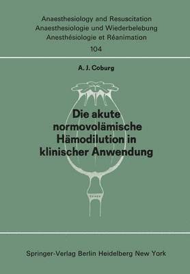 bokomslag Die akute normovolmische Hmodilution in klinischer Anwendung