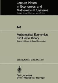 bokomslag Mathematical Economics and Game Theory