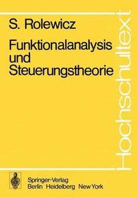 bokomslag Funktionalanalysis und Steuerungstheorie