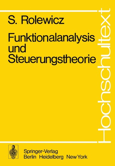 bokomslag Funktionalanalysis und Steuerungstheorie