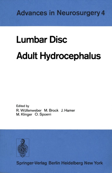 R. Wüllenweber, M. Brock, J. Hamer, M. Klinger, O. Spoerri - Lumbar Disc Adult Hydrocephalus, Häftad