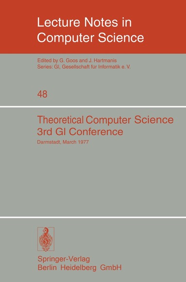 H. Tzschach, H. Waldschmidt, H. K.-G. Walter - Theoretical Computer Science, Häftad