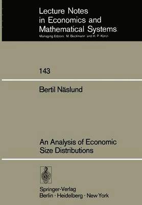 bokomslag An Analysis of Economic Size Distributions