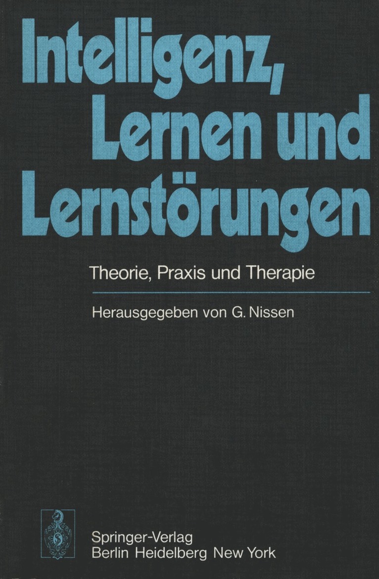 Intelligenz, Lernen und Lernstörungen