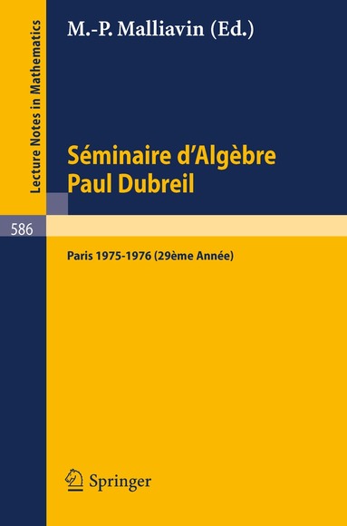 M. P. Malliavin - Séminaire d'Algèbre Paul Dubreil, Häftad