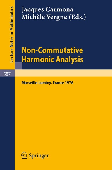 J. Carmona, M. Vergne - Non-Commutative Harmonic Analysis, Häftad