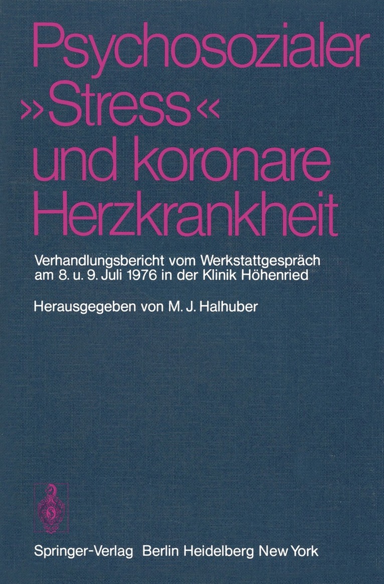 Psychosozialer Stress und koronare Herzkrankheit 1