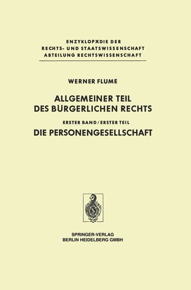 Werner Flume - Allgemeiner Teil des Bürgerlichen Rechts, Inbunden