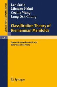bokomslag Classification Theory of Riemannian Manifolds