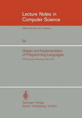 bokomslag Design and Implementation of Programming Languages