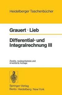 bokomslag Differential- und Integralrechnung III