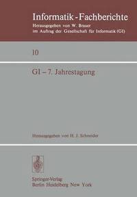 bokomslag GI - 7. Jahrestagung