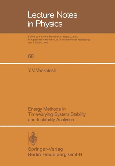 bokomslag Energy Methods in Time-Varying System Stability and Instability Analyses