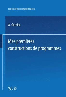 bokomslag Mes premieres constructions de programmes