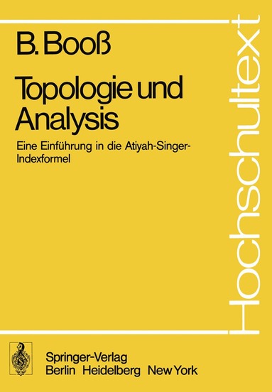 bokomslag Topologie und Analysis