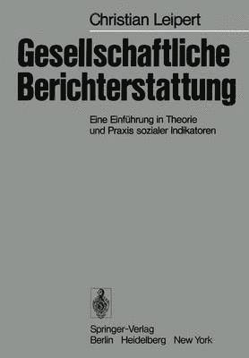 bokomslag Gesellschaftliche Berichterstattung