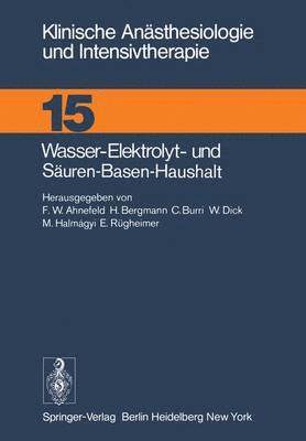 F.W. Ahnefeld, F. W. Ahnefeld - Wasser-Elektrolyt- und Säuren-Basen-Haushalt, Häftad