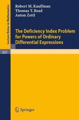 The Deficiency Index Problem for Powers of Ordinary Differential Expressions 1