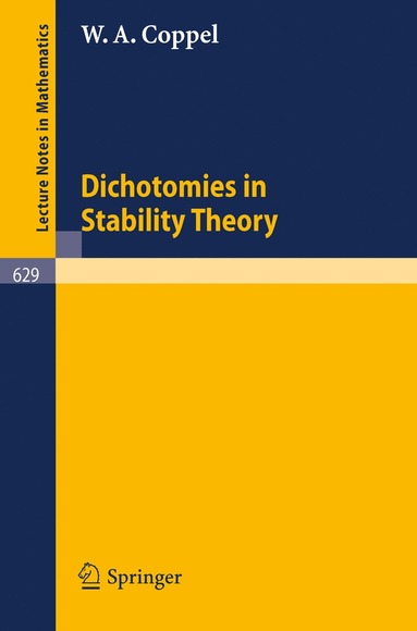 bokomslag Dichotomies in Stability Theory