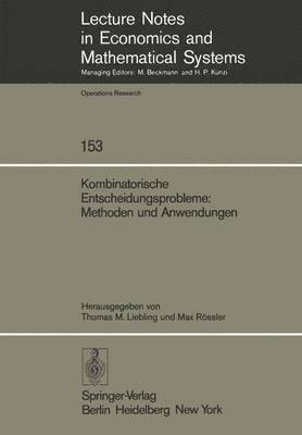 bokomslag Kombinatorische Entscheidungsprobleme: Methoden und Anwendungen