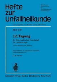 bokomslag 12. Tagung der Österreichischen Gesellschaft für Unfallchirurgie
