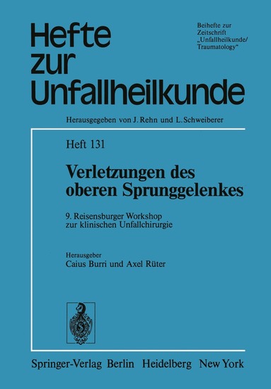 bokomslag Verletzungen des oberen Sprunggelenkes