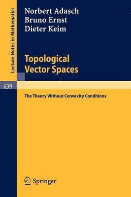 bokomslag Topological Vector Spaces