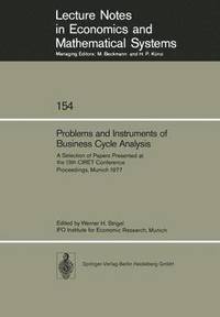 bokomslag Problems and Instruments of Business Cycle Analysis