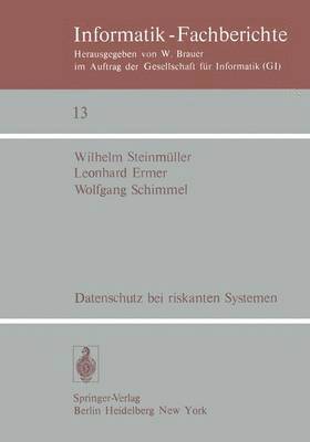 Datenschutz bei riskanten Systemen 1