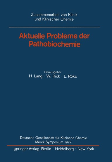bokomslag Aktuelle Probleme der Pathobiochemie
