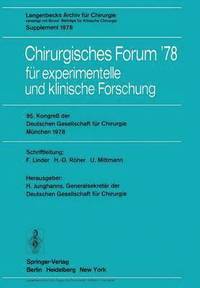 bokomslag 95. Kongre der Deutschen Gesellschaft fr Chirurgie, Mnchen, 3. bis 6. Mai 1978