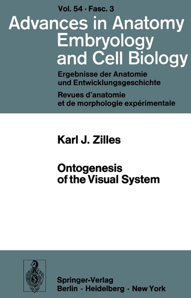 Karl Zilles - Ontogenesis of the Visual System, Häftad