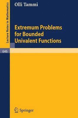 Extremum Problems for Bounded Univalent Functions 1